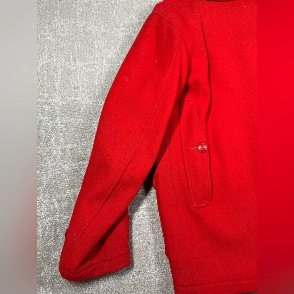 Vintage Woolrich Woolen Mills 1950s Mens Red Hunting Jacket Mens Size 38